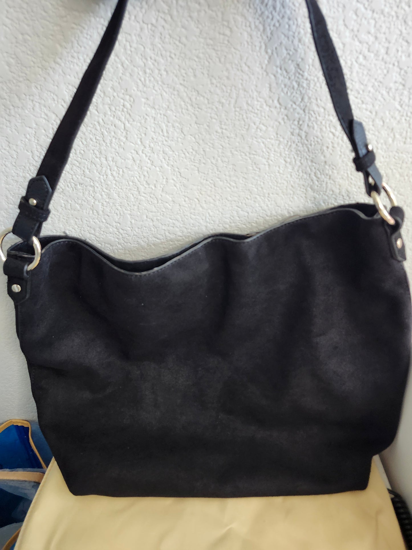 Black Handbag Suede