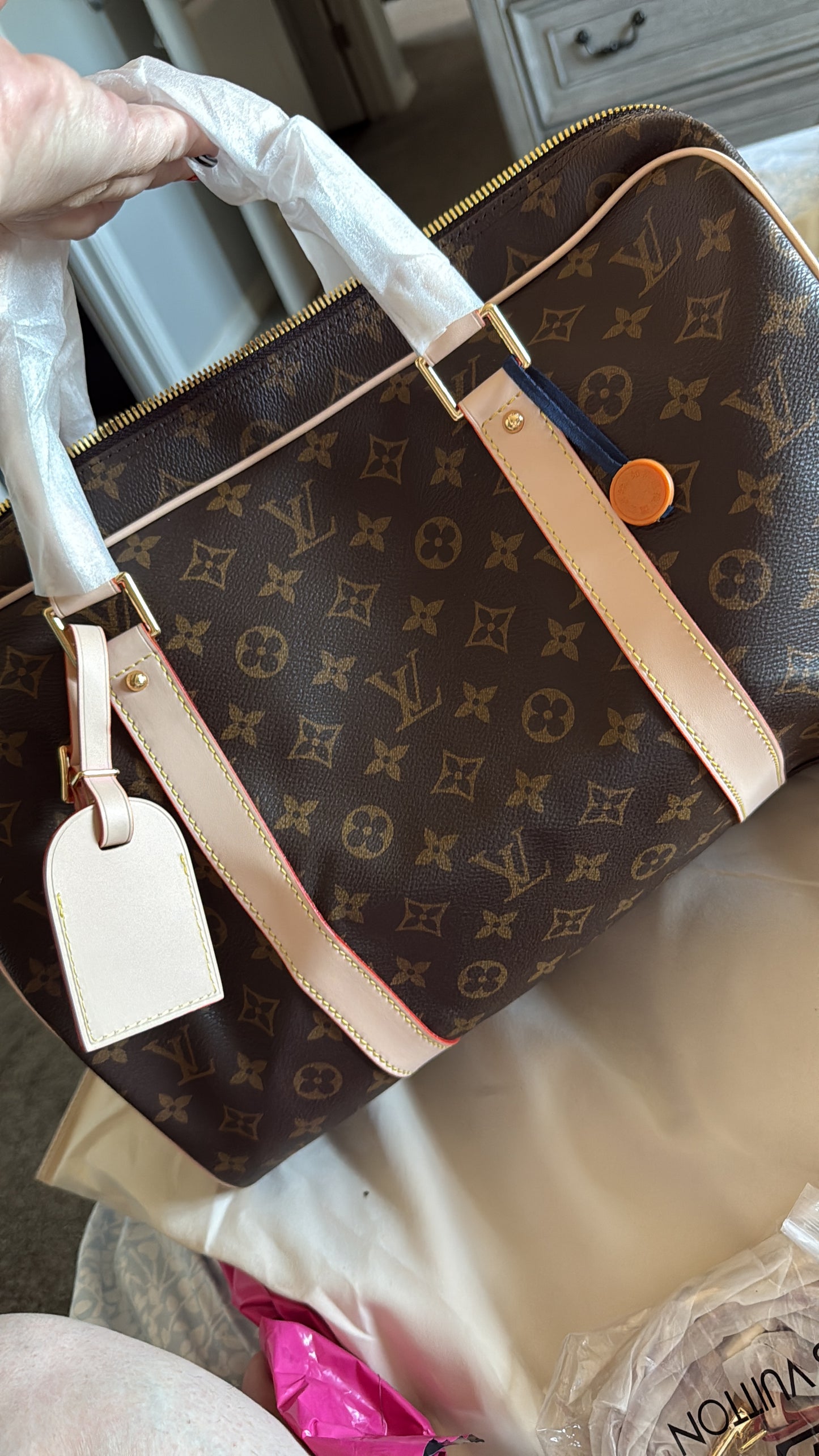 Brown small duffle high quality