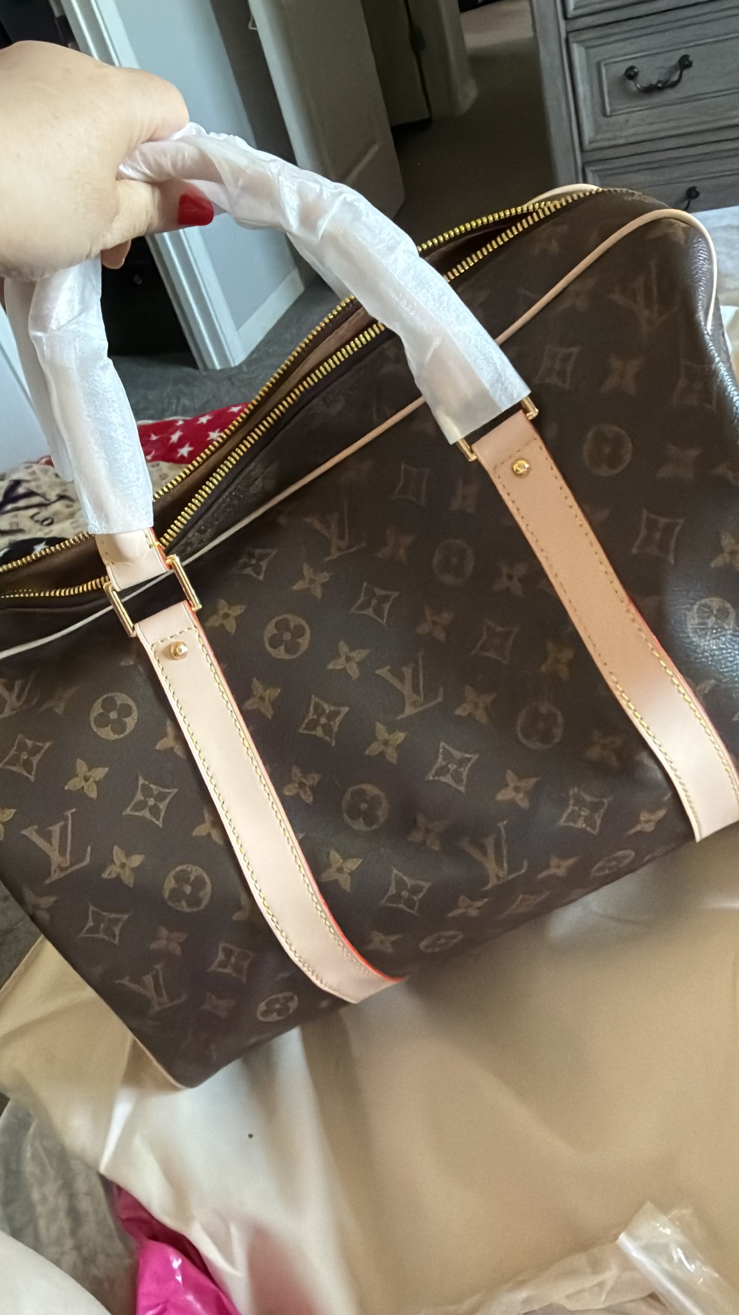 Brown small duffle high quality