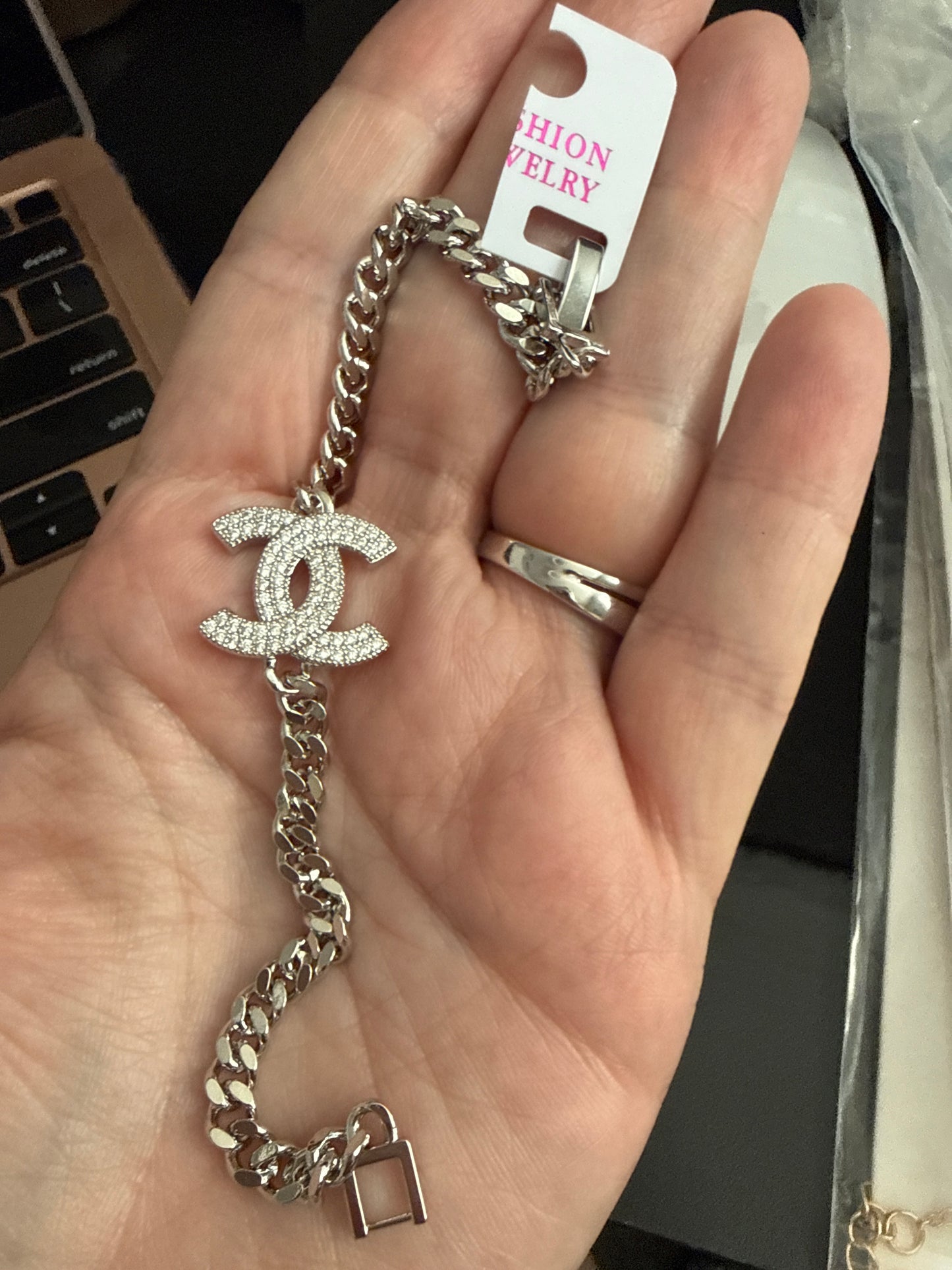 C silver braclet