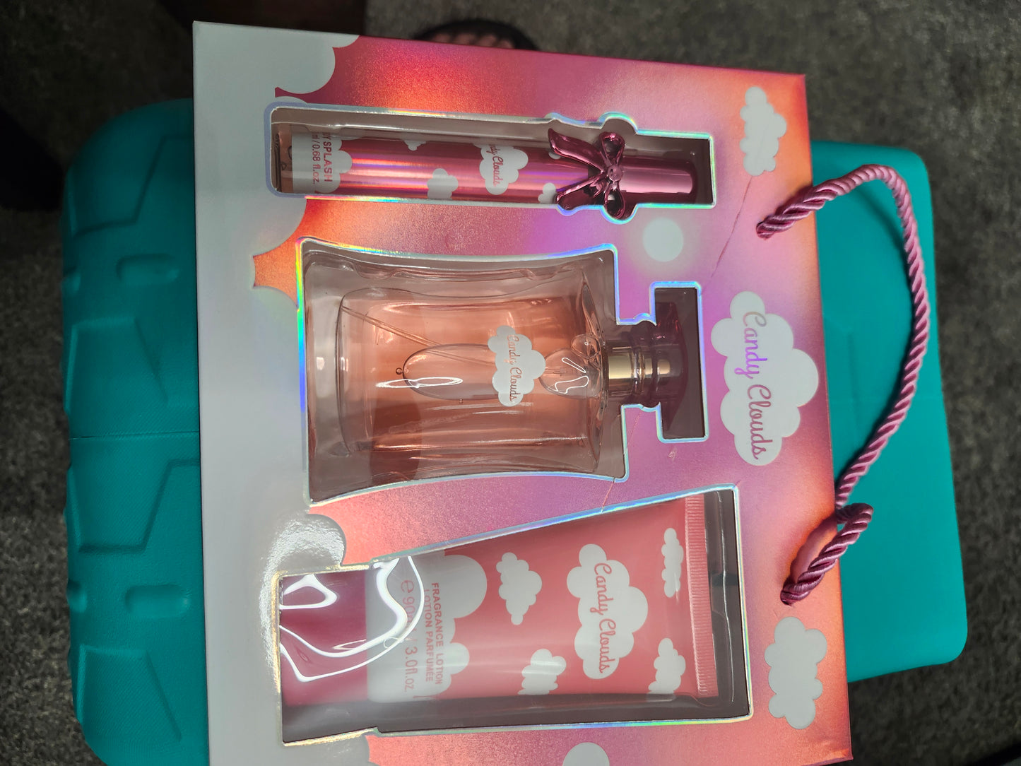 Candy Clouds perfume and Lotion Set.
