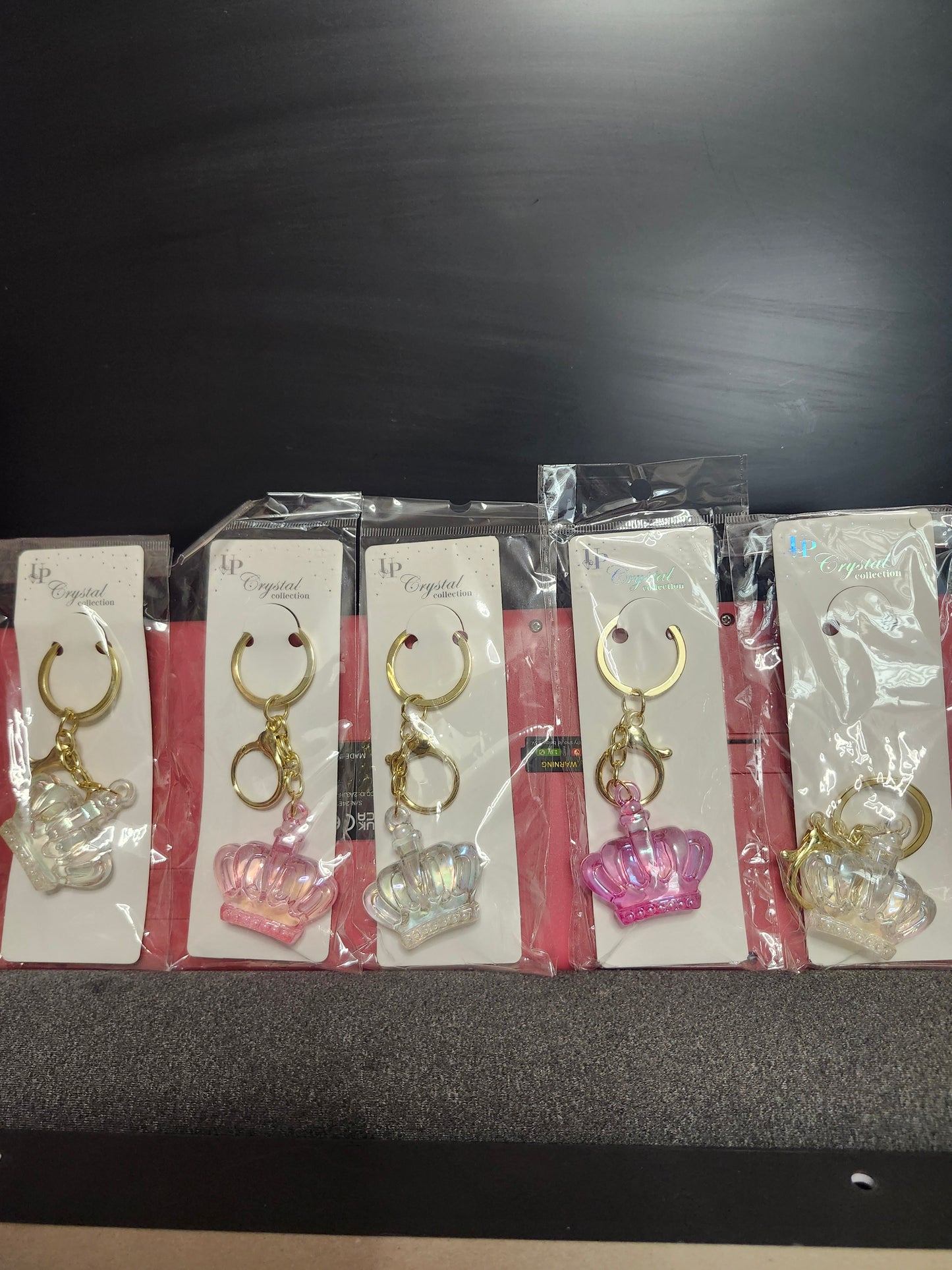 Set of 5 crown key chains