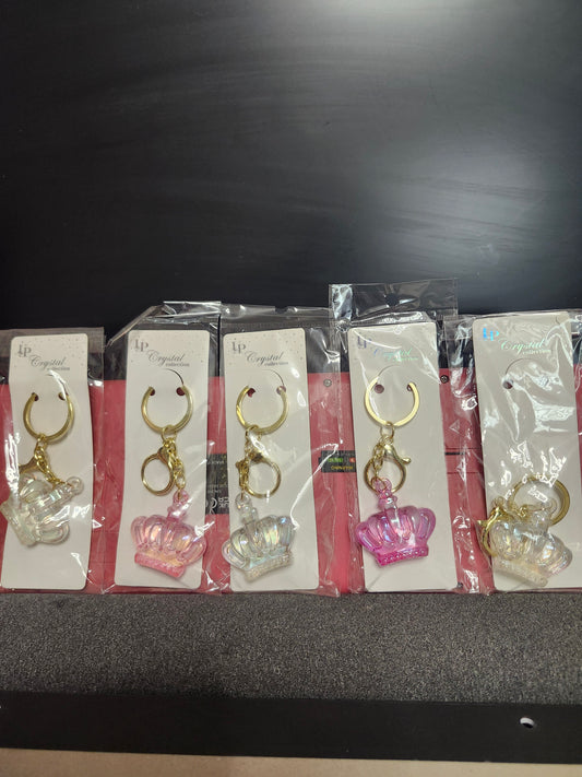 Set of 5 crown key chains