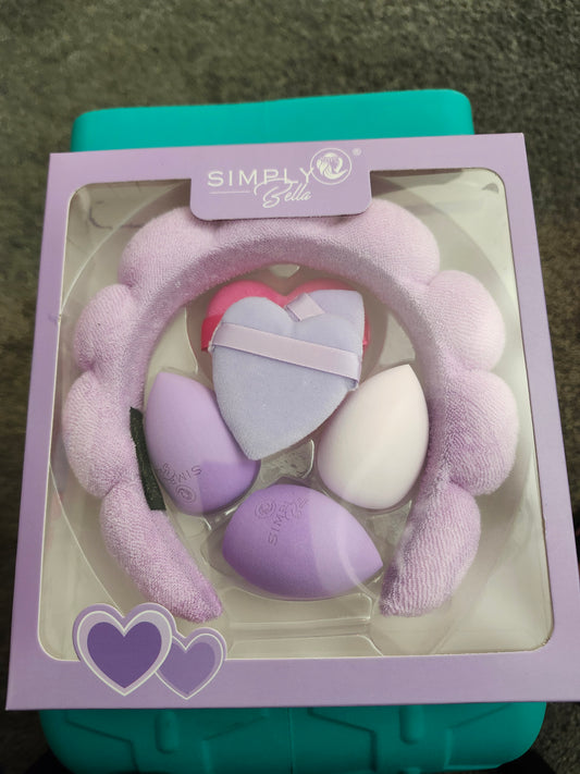 Simply Bella Cosmetics Headband & make up pads.